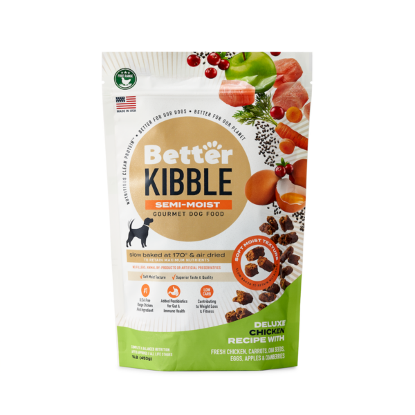 Better Kibble Deluxe Chicken Recipe for Dogs front of bag small